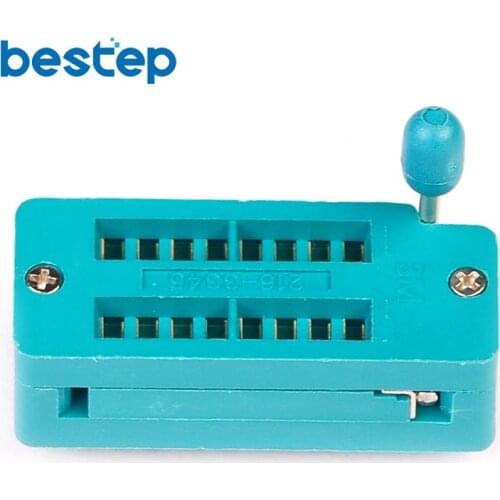 2PCS ZIF 16P 16 Pins Test Universal IC Socket 16 Pin DIP