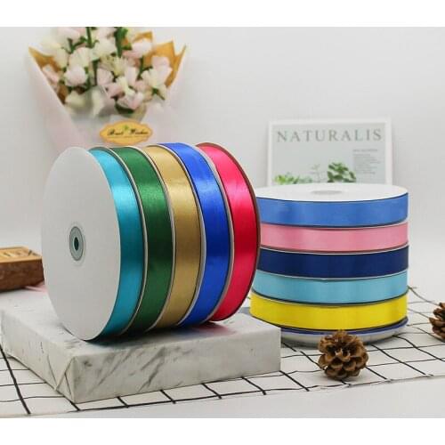 200Yards 2cm Silk Satin Ribbon for Wedding Party Decoration Invitation Card Gift Wrapping Scrapbooking Supplies Ribbon Sew Craft