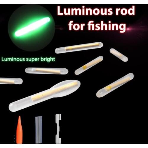 30pcs/50pcs 4.5*37mm Fishing Float Fluorescent Lightstick Light Night Float Rod Lights Dark Glow Stick Fireflies For Fishing