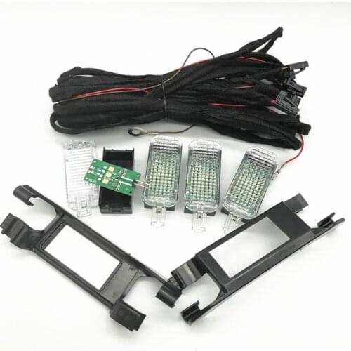 Car LED FootWell Light Cable Bracket lamp holder For VW Passat B6 B7 Jetta Golf 6 MK6 Tiguan Seat Leon A3 A4 A5 A6 A7 A8 Q3 Q5