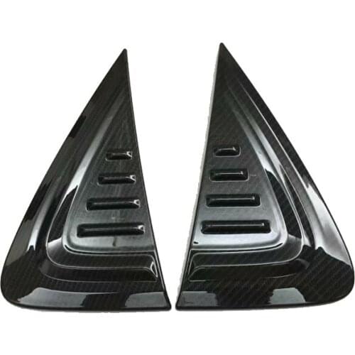 For Toyota C-HR CHR 2016-2018 ABS Chrome Carbon Fiber Door Side Vent Air Flow Fender Outlet Cover Trim Wing Car Styling
