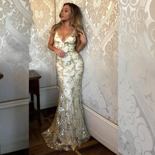 Women Sexy Sequined Bodycon long dress Solid Stitching Shining Club Sleevless Dress Slim Elegant Ladies evening Party Dress