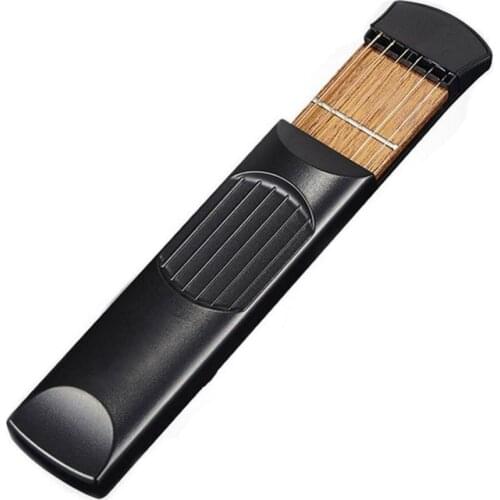 Pocket Acoustic Guitar Practice Tool 6 String Fingerboard 4 Fret Chord Trainer Portable Gadget