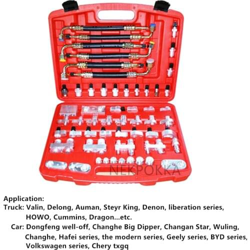 Air conditioning refrigerant pipeline leak detection connector,Truck pipeline leakage detection tool
