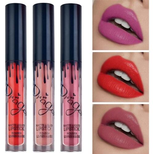 BellyLady Matte Lipstick Not Touch the Cup Colorfast Metal Color Nude Soil Color Lip Gloss