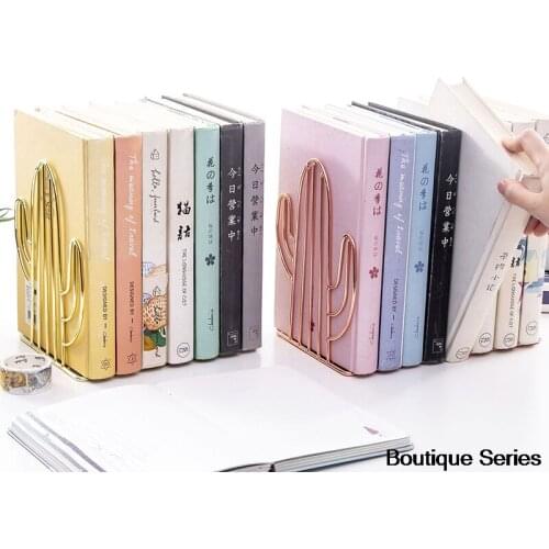 Cactus-shaped Metal Bookshelf Office Supplies Desktop Storage Exquisite Shelves