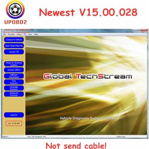 Newest Mini VCI V15.00.028 V14.20.019 Software For Toyota MINI VCI J2534 TIS Techstream V15.00.028 For MINI VCI Diagnostic Cable