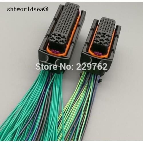 Shhworldsea 81 pin + 40 pin car ecu connector 368376-1 electrical 81pin 40pin ECU A modified connector 1J0906385C 1J0 906 385C