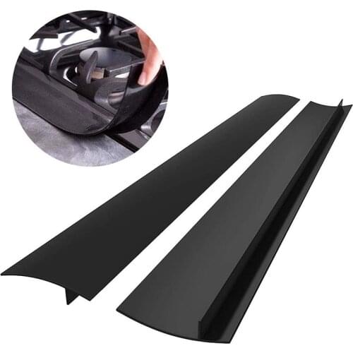 WIKHOSTAR Silicone Stove Counter Gap Cover Kitchen Range Gap Cover Oil-gas Slit Filler Heat Resistant Mat Oil Dust Water Seal