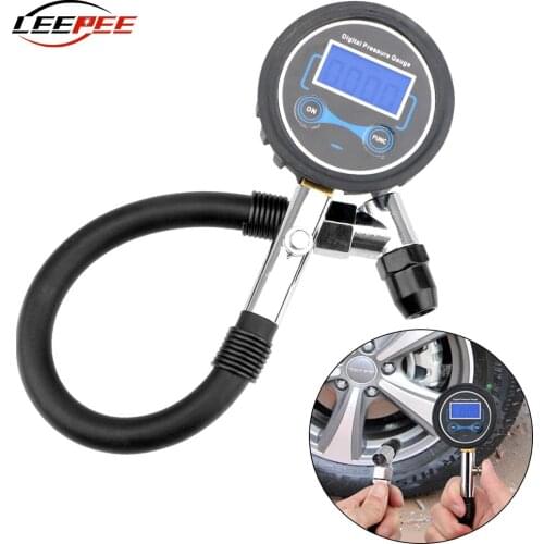 LEEPEE Motorcycle Car Accessories Tire Pressure Monitor System Type Gauge Repair Tool Classical LCD Digital TPMS Universal