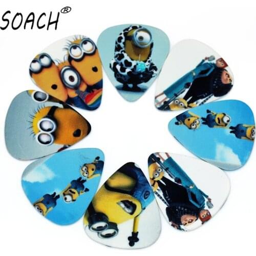 SOACH 50PCS 0.71mm two side acoustic guitar pick Mix guitar picks String instrument parts Guitar Accessories ukulele bass