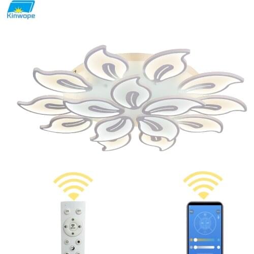 Kinwope Modern And Simple LED Acrylic Ceiling Lamp 2020 New Living Room Creative Personality Bauhinia Style Bedroom Lamp
