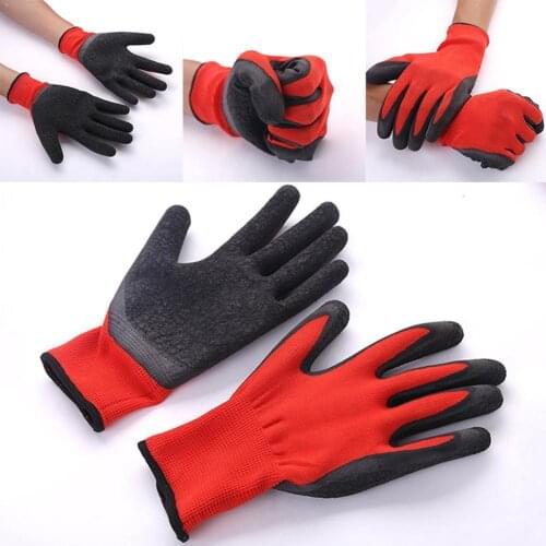 Outdoor Running Hiking Gloves Nylon Latex Wear-resistant Mittens Cycling Sports Anti-skid Gloves Gloves For Men G2U0