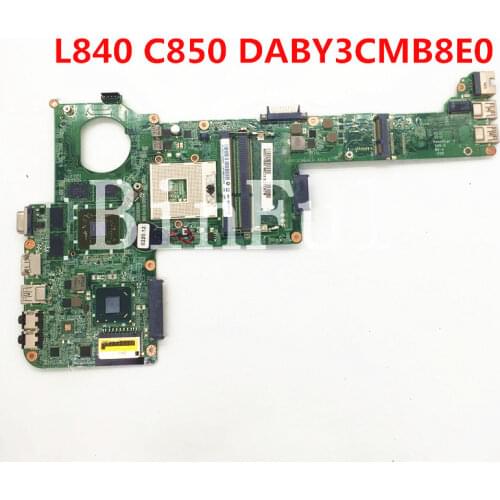 High quality For Satellite L840 C845 Laptop motherboard DABY3CMB8E0 HM76 UMA DDR3 HD7670M 100% full Tested