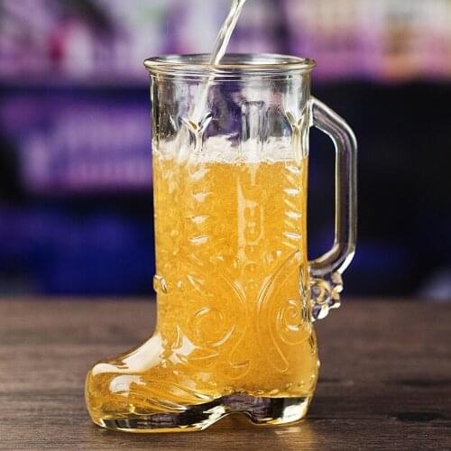 600ml Beer glass Whiskey Glasses Wine Glass cup Whiskey beer wineglass Mug Home Bar Hotel Drinkware Glass mug Skull Head cup