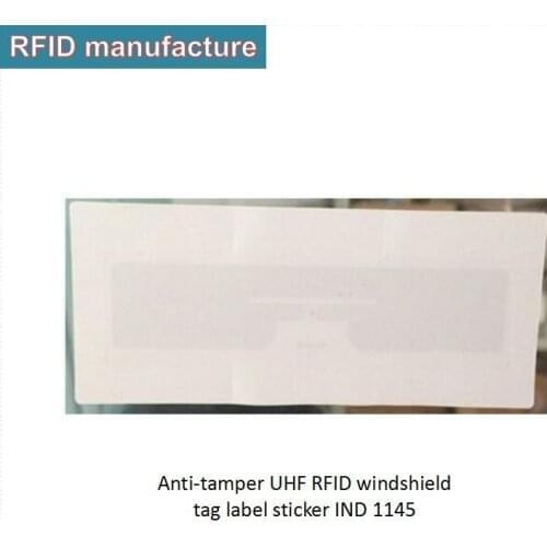 Free shippping passive uhf epc gen2 long range rfid tag stick on vehicle access control car uhf rfid windshield card label