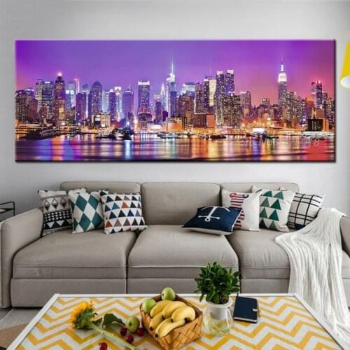 Large 5D Diy Diamond Painting New York City Night View Bridge Diamond Embroidery Full Square Round Cross stitch Decor YG1862