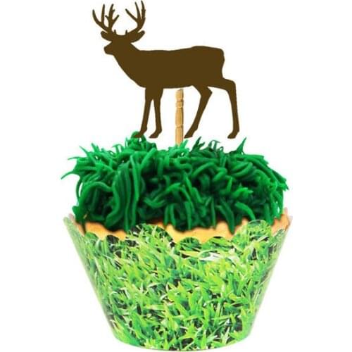 BIG BUCK Christmas cupcake toppers Food Picks toothpicks wedding bachelorette bridal shower party decorations