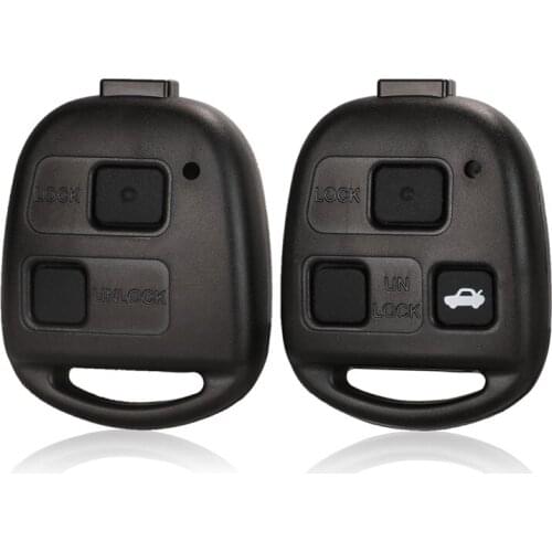 Jingyuqin 3 Button Remote Car Key Shell Case For Lexus RX300 ES300 LS400 key shell No Blade