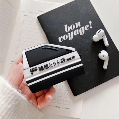 Car Door For AirPods 1 2 earphone case Initial D AirPods Pro Case cartoon AE86 headphone Cover Protect Wireless Headset cover