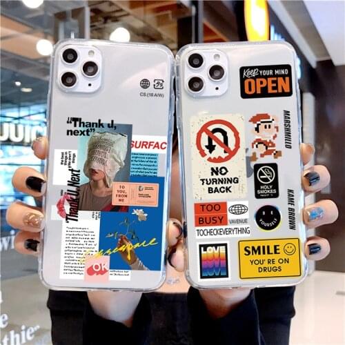 Retro barcode label phone case for iPhone 12 Mini 12 11 Pro XS Max X XR 6 6S 7 8 Plus SE 2020 soft silicone TPU cover Fundas