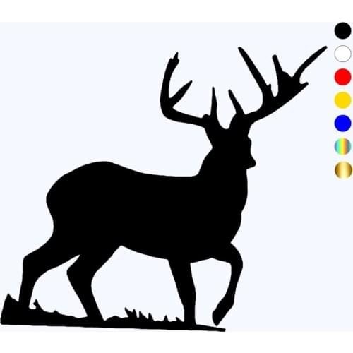 CK20063# Deer Buck funny vinyl car sticker reflective waterproof car decal stickers on car truck bumper rear window