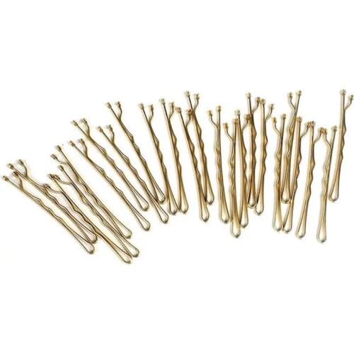 Coxeer 100Pcs/Set Solid Color Hair Pins Multi-Purpose Metal Bobby Pin Hair Styling Pin For Women Ladies Girls Hair Accessories