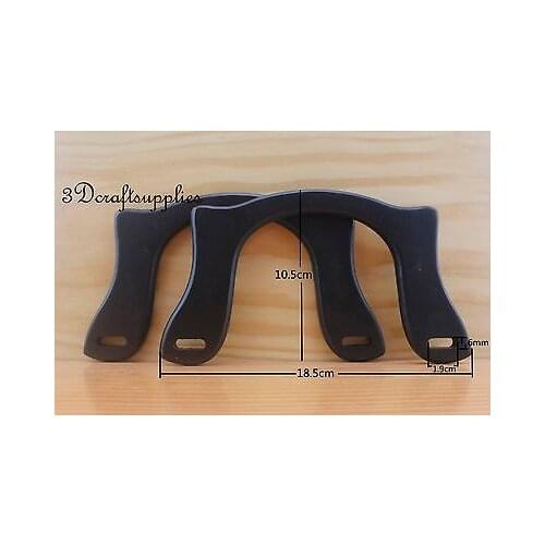 Wooden handles Purse handles handbag handle a pair black 7 inch M15