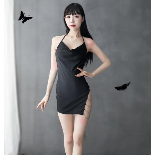 Erotic Nightdress Sexy Lingerie For Women Lingerie Porno Ice Silk Lenceria Erotica Mujer Sexi Lace Sleepwear Underwear