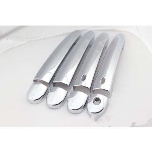 FUNDUOO For Chery Tiggo 5 2014 2015 2016 2017 New Chrome Car Door Handle Cover Trim With Smart Entry Buttons Car Accessories