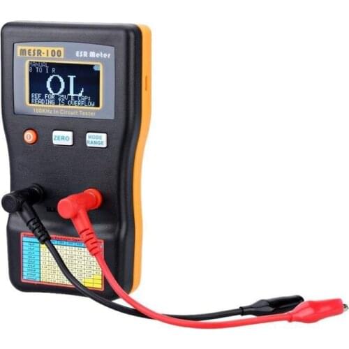 JFBL Hot MESR-100 V2 Low Ohm Meter MESR-100 ESR LCR Capacitance Ohm Meter Professional Measuring Capacitance Resistance Capacito