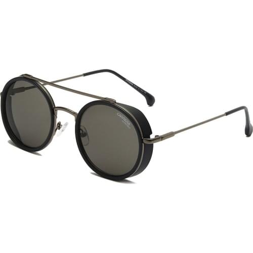 Round Steam punk Carrera Sunglasses for Men Women Vintage Retro Classic Driving Fishing Eye Glasses Eyewear gafas de sol hombre