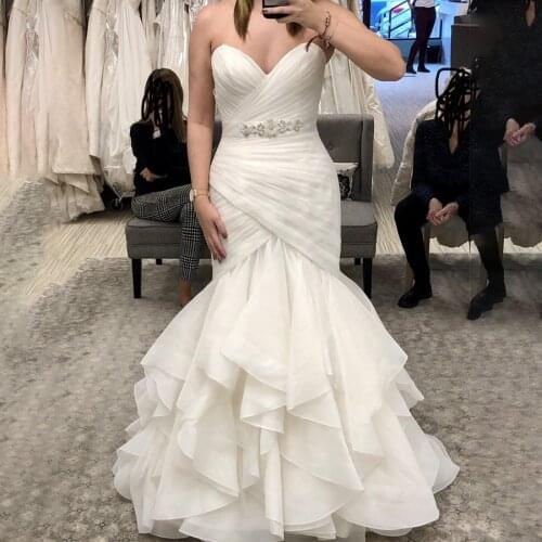 Maxianever Mermaid Silhouette Wedding Dresses