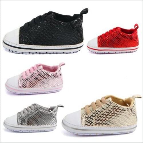 New Baby Shoes Toddler Newborn Lace-Up First Walkers Sneakers Infants Antislip Sport Shoes