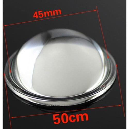 50mm Dia Optical Glass 50mm Focal Length High-power LED Plano Convex Lens Projector Focusing Lens 1PC
