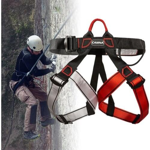 Professional Outdoor Sport Rock Climbing Harness Sports Safety Belt Waist Support Half Body Harness Aerial Survival Equipment