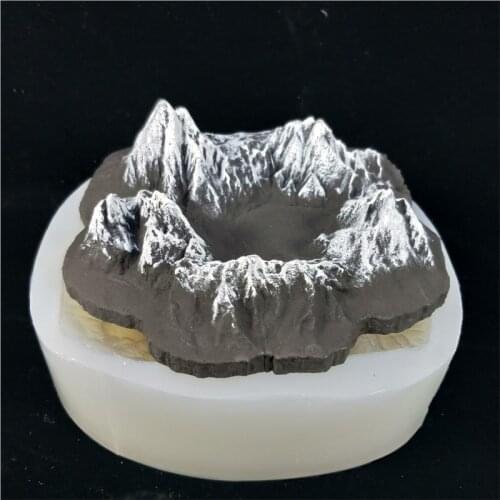 SN0117 PRZY Silicone Mold Snow Mountain Cement Concrete Molds Rockery Molds Gypsum Desktop Decoration Clay Resin Moulds