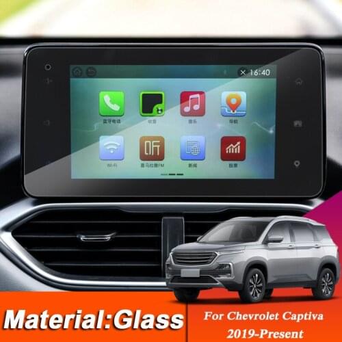 Car Styling GPS Navigation Glass Screen Film For Chevrolet Captiva 2019-Present Dashboard Display Film Internal Auto Accessory