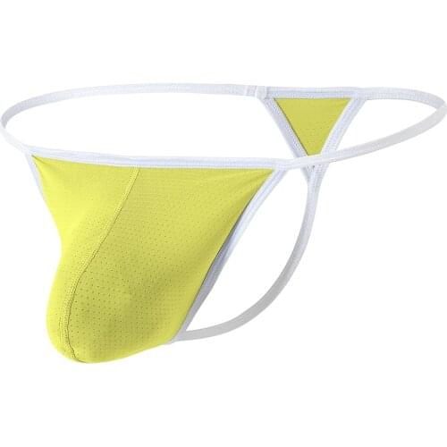 Mens Thongs Underwear Sexy Low Rise Gay T-back Breathable Soft G String Men Panties Underpants