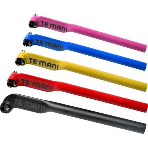 TEMANI bike full carbon seatpost Offset 5mm 25mm T800 27.2/30.8/31.6MM 200g