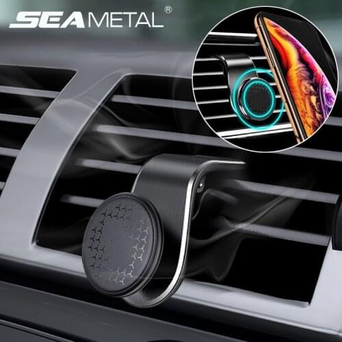 Universal Magnetic Car Phone Holder Air Vent Auto Phone Holder Car Mobile Phone Mount Clip 360 Degree Rotation Support Stand