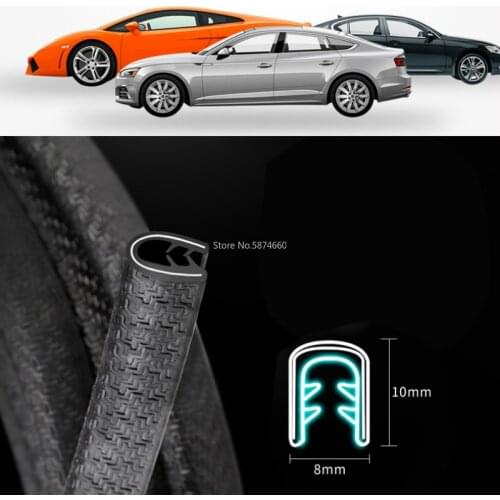 Car Door Seal 10M Universal Edge Scratch Protector Sealing Strip Guard Trim Automobile Decoration Protector Accessories