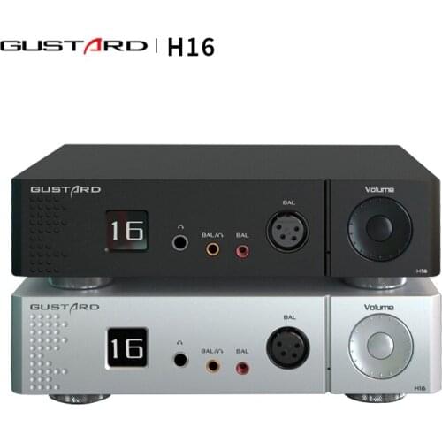 GUSTARD H16 Headphone Amplifier High Resolution OLED Display XLR/RCA Balanced Pre Amplifier