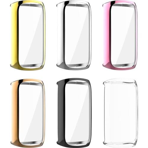 Protection Case Smart Watch TPU Soft Cover Full Screen Protector Anti-Scratch Full Edge Smart for Fitbit Luxe