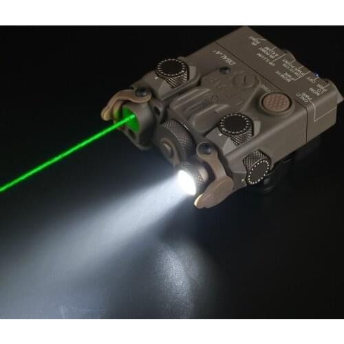 DBAL-A2 Green Laser Sight Airsoft Gun Light For 20mm Picatinny Rail DBAL Outdoor Hunting Rifle White LED Weapon Scout Flashlight