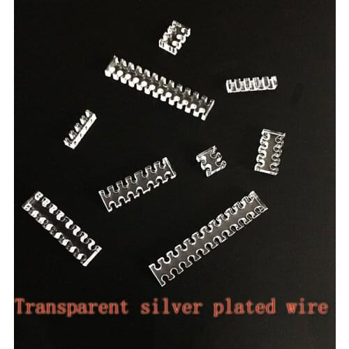 1.8-2 silver plated wire comb Comb transparent cable controller module line computer cable seat power cord clip