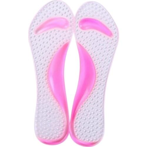 1Pair Orthotic Flatfoot Prevent Foot Cocoon High Heels Shoes Pad Feet Care Tools Women Silicone Gel Massage Arch Support Insoles