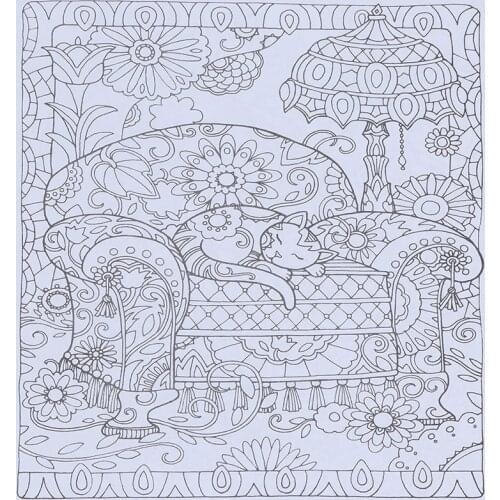 1Pc 12Pages Mandalas Flower Coloring Book For Children Adult Relieve Stress Kill Time Graffiti Painting Drawing Art Book