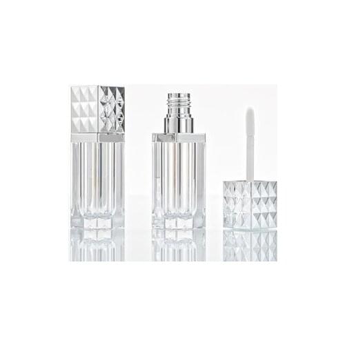 10/30/50pcs 6ml Empty Lip Gloss Tube,Clear lip glaze Tube,Silver cap,DIY Lipstick cosmetic packing Container
