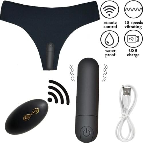 10 Speeds Wearable Clitoral Stimulator Panties Vibrating egg Invisible Wireless Remote Control Bullet Vibrator Sex Toy For Women
